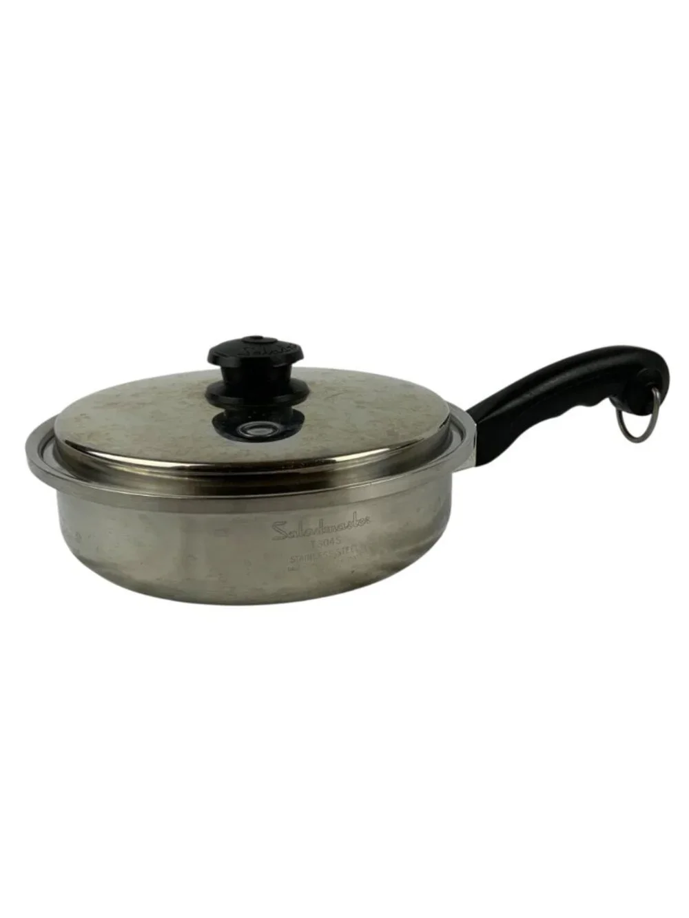 Saladmaster T304S Stainless Steel 9 inch Skillet With Vapo Lid Made in USA
